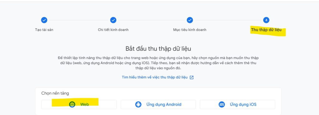 Phần thu thập dữ liệu website